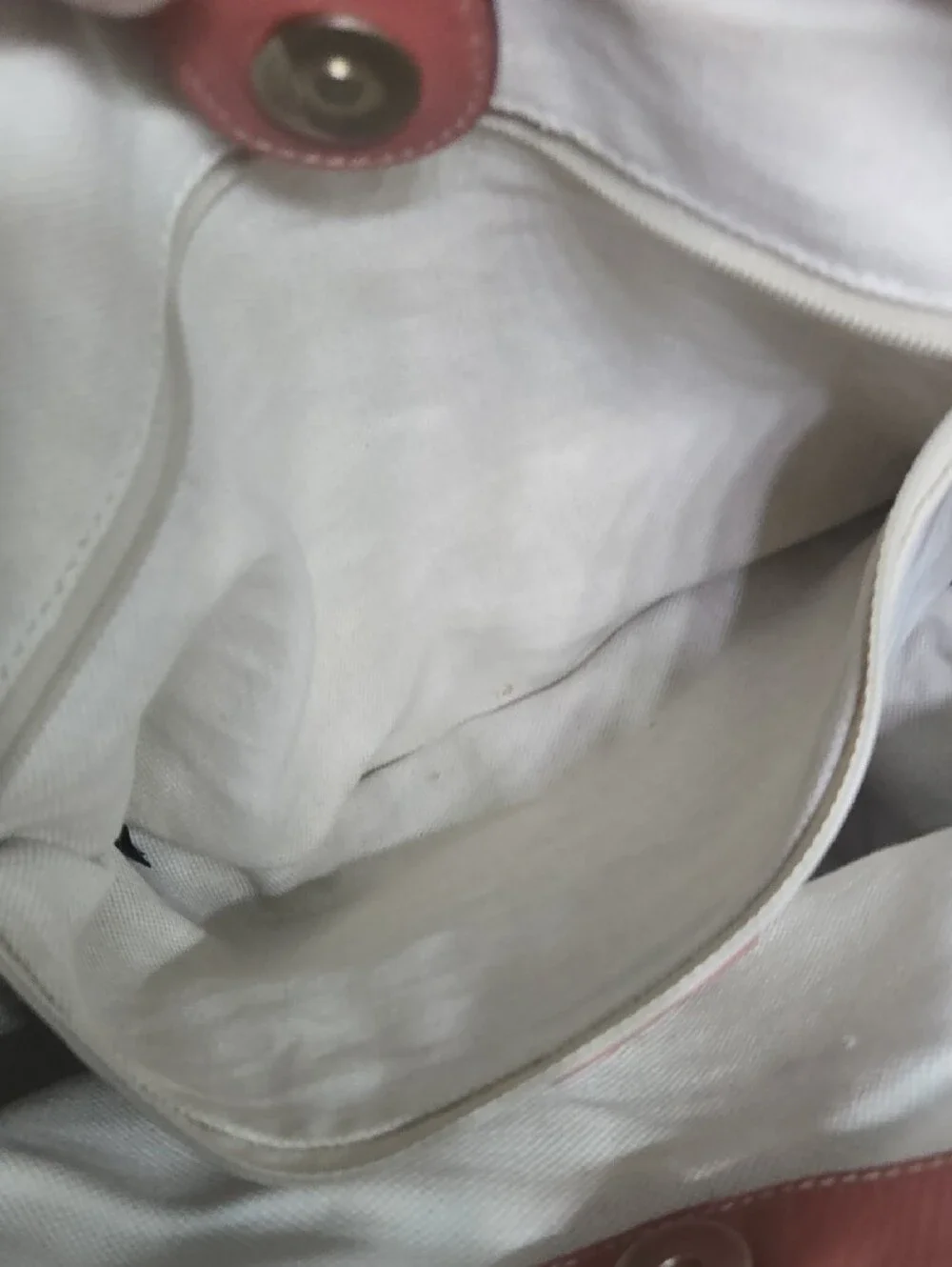 Gucci Sukey Beige Canvas Shoulder Bag with Rose Leather Trim EUC